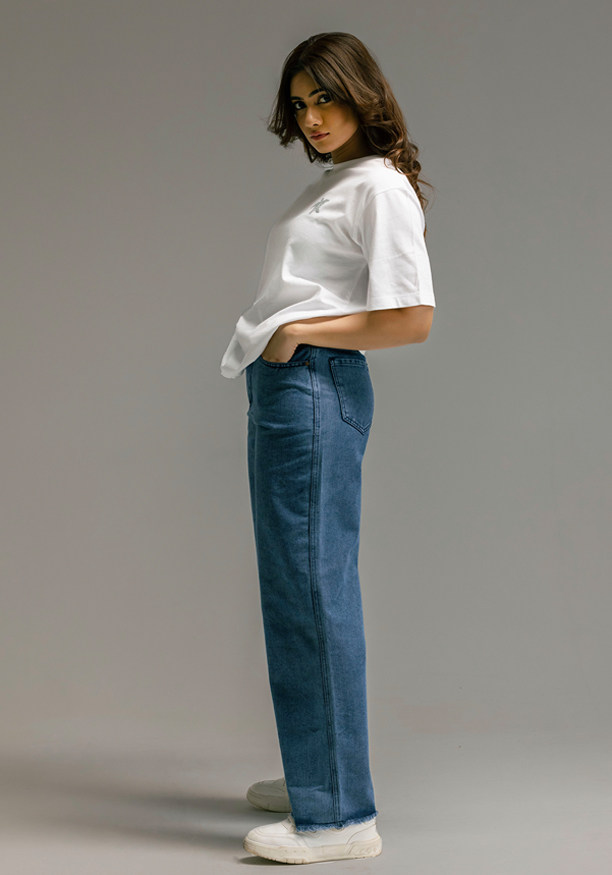 HENASSY WIDE LEG JEAN